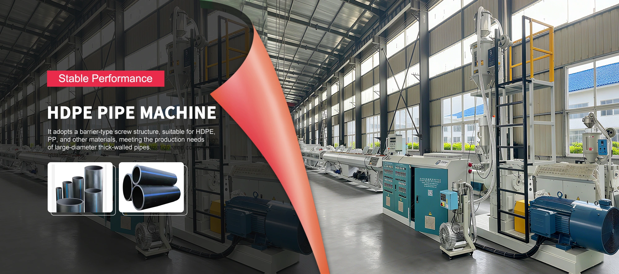 HDPE Ura Hornitzeko Hodi Makina Fabrika