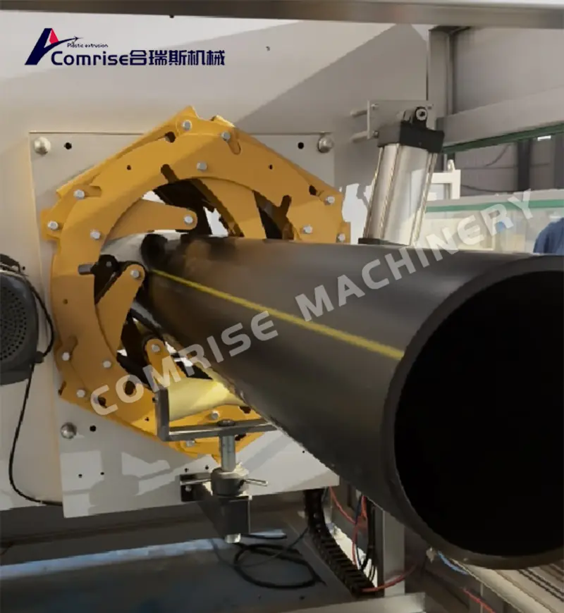 200-500 mm-ko HDPE hodien makinen proba amaitu da, bezeroak asetzeko